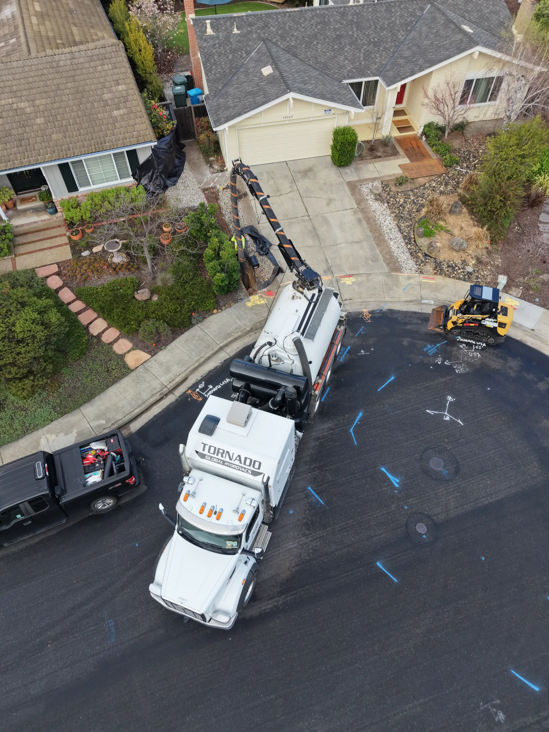 Hydrovac Truck In Action